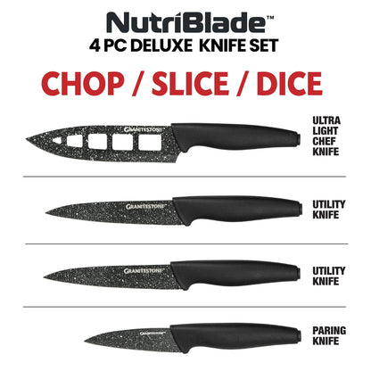 Nutriblade 4 Pc Knife Set