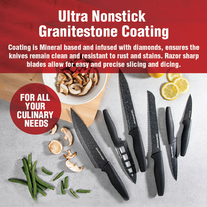 Granitestone NutriBlade 6 Piece Knife Set